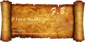 Flora Bojána névjegykártya